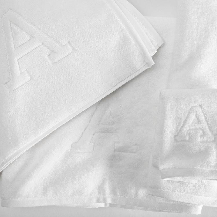 Auberge Monogrammed Hand Towel, Set of 4