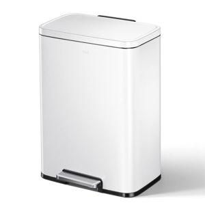 Kitchen Matte White 50 Liter Trash Can