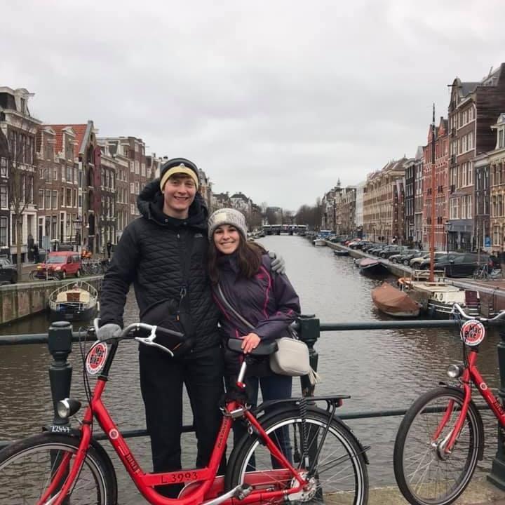Biking in Amsterdam!