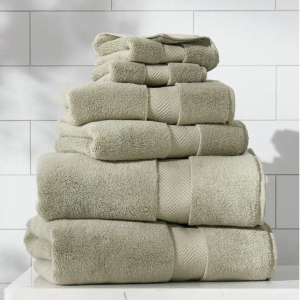 Organic Hydrocotton 6-Piece Towel Set $144 Value - Green Halo