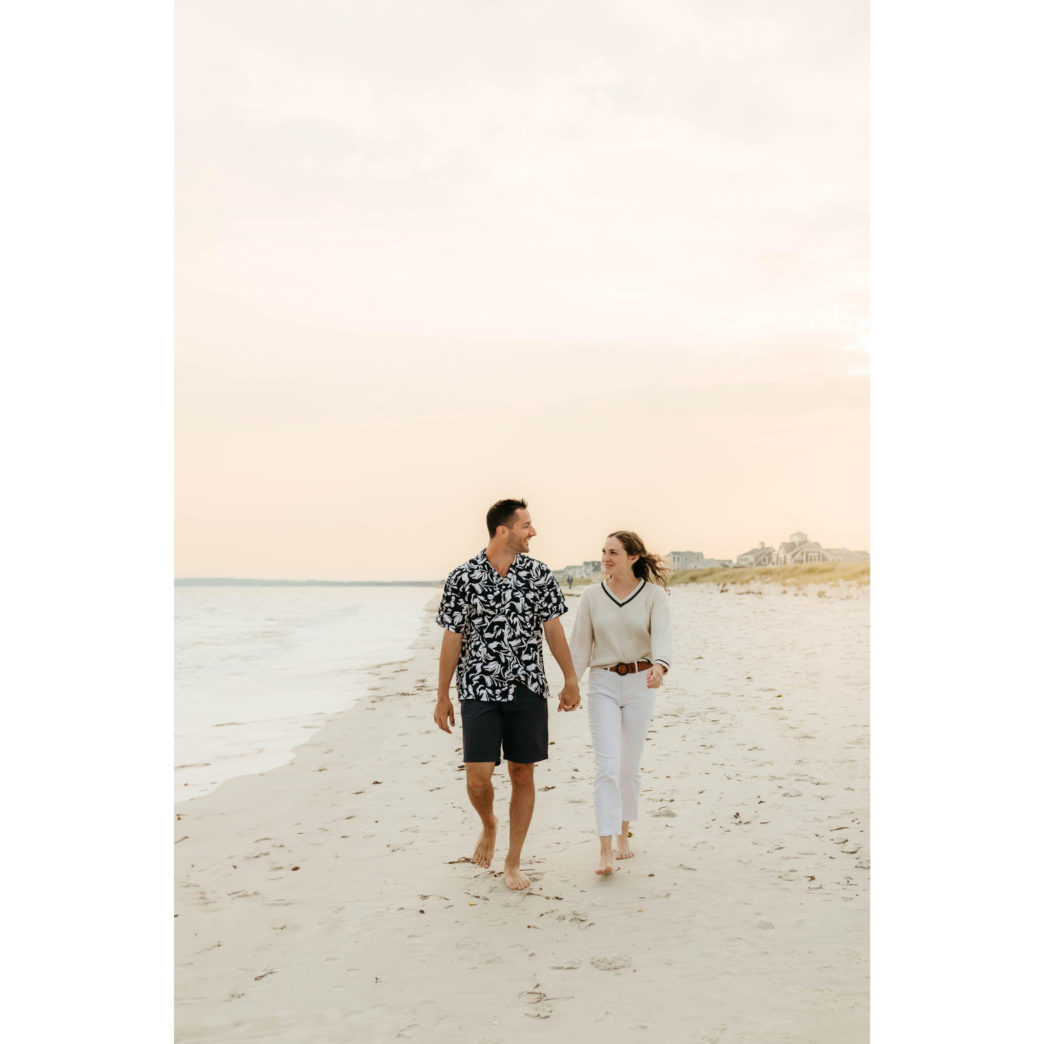 A beautiful walk on the beach after Maggie said yes!