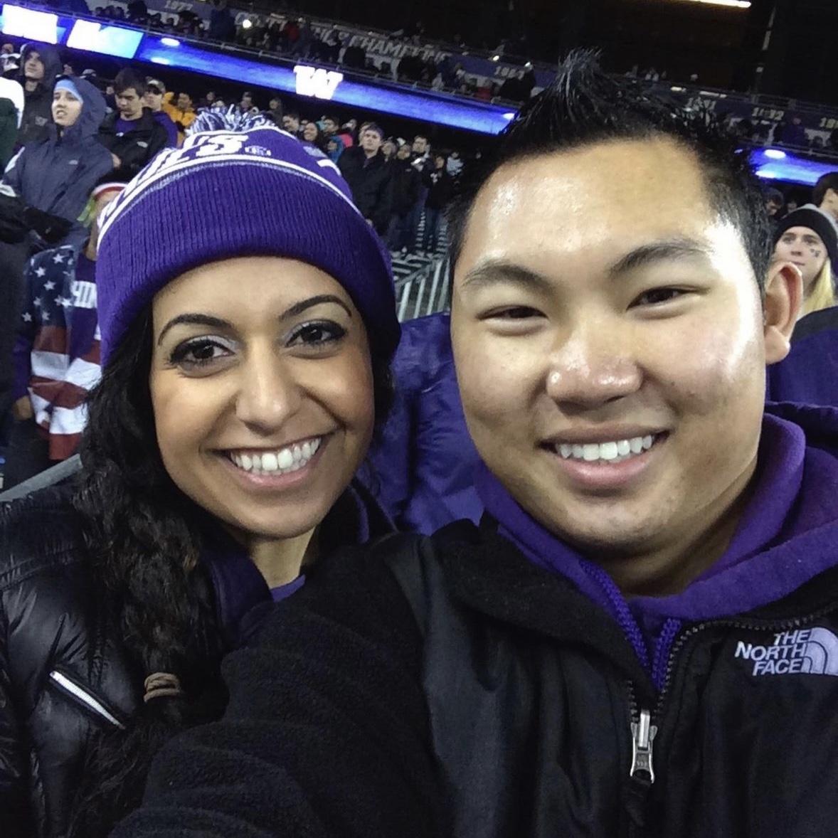 11/9/2013 - The first day we met at the husky football game!