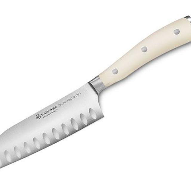 Wusthof Classic Ikon Creme Hollow Edge Santoku Knives, 5-inch