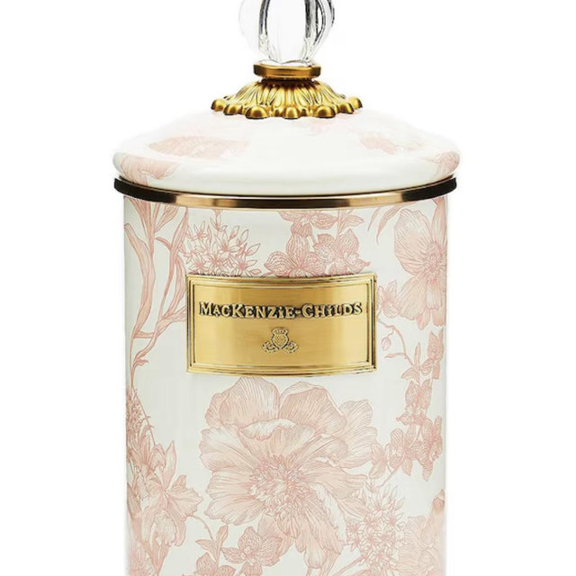 MacKenzie-Childs English Garden Enamel Canister