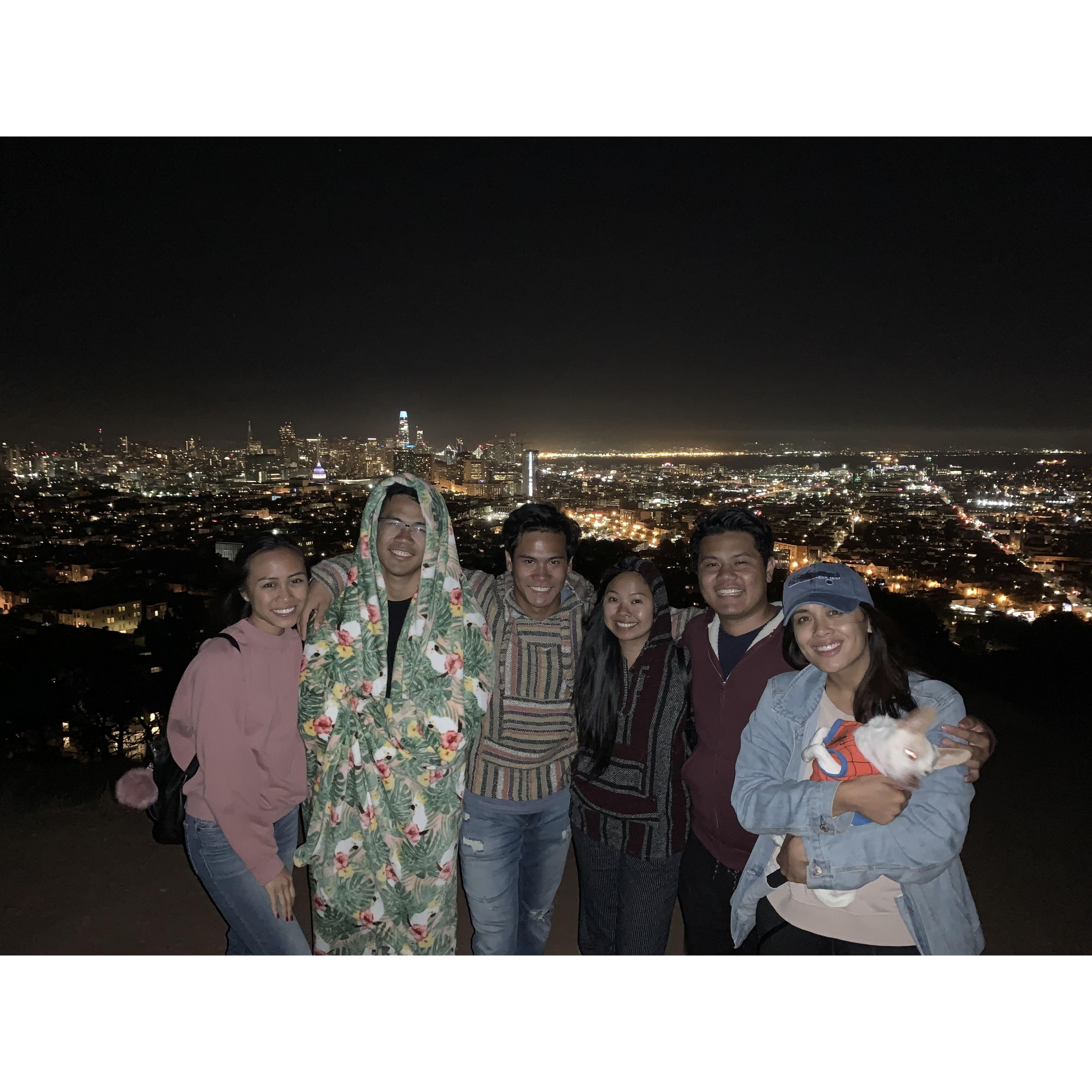 San Francisco with Christian's family