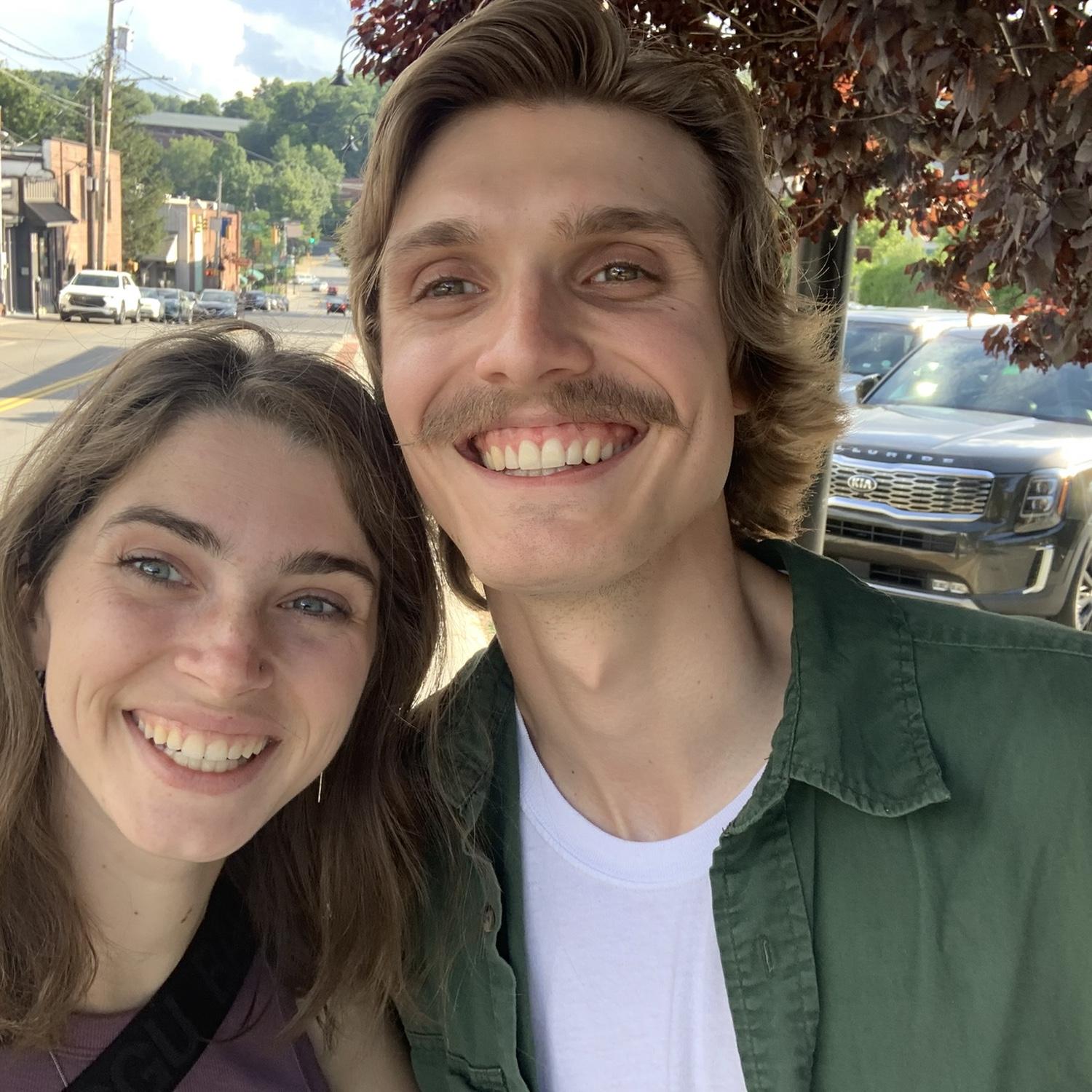 Celebrating time off together in Boone!