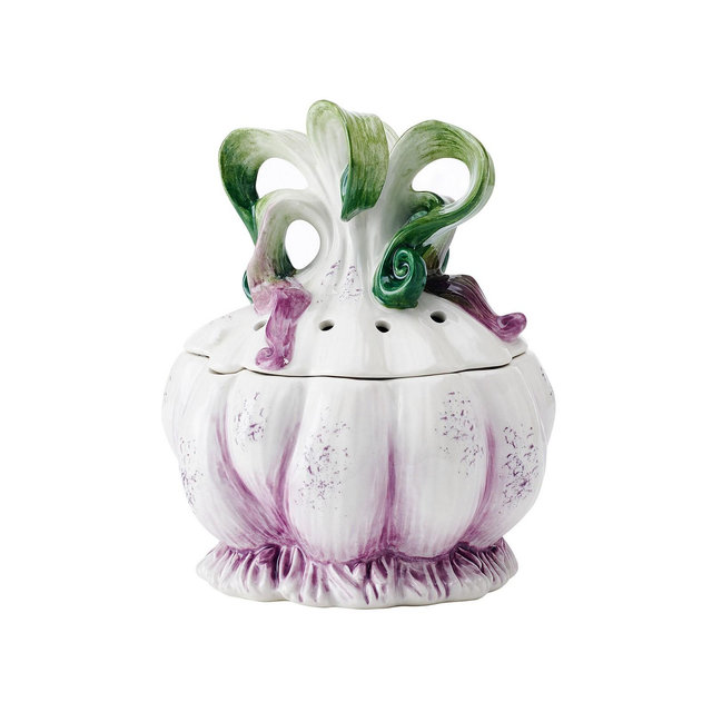 Fitz and Floyd Sicily Green Garlic Keeper