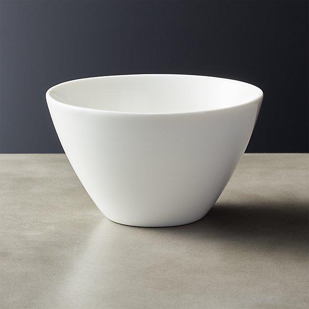 Tuck White Round Bowl