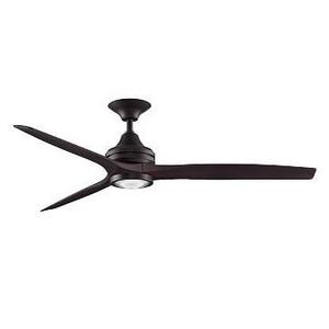 Curved Wood + Metal Ceiling Fan