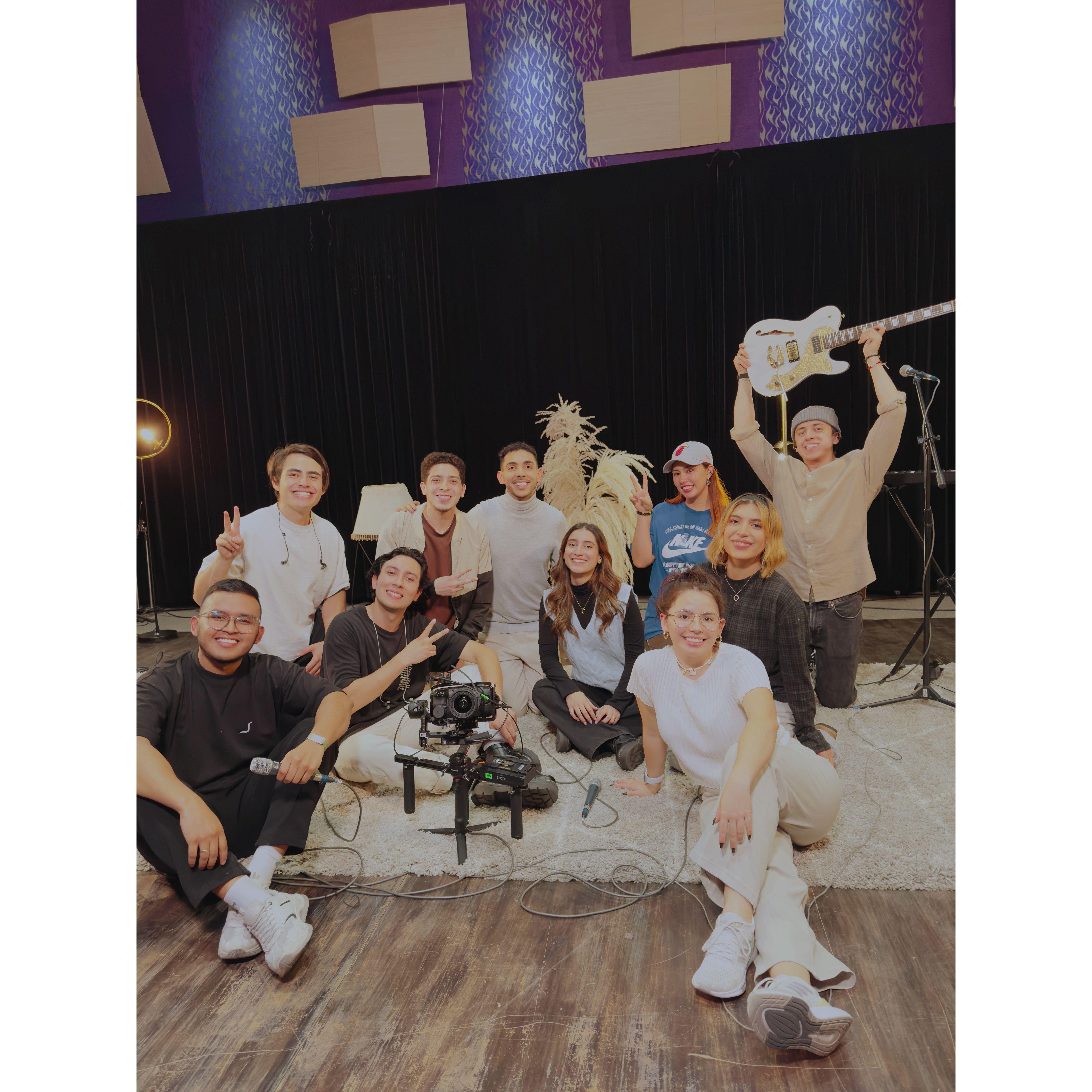 En la grabación del segundo ep de Josu!