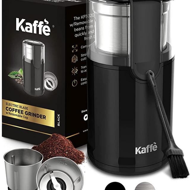 Kaffe KF5020 Electric Coffee Grinder w/Removable Cup, 4.5oz (14-Cup) C