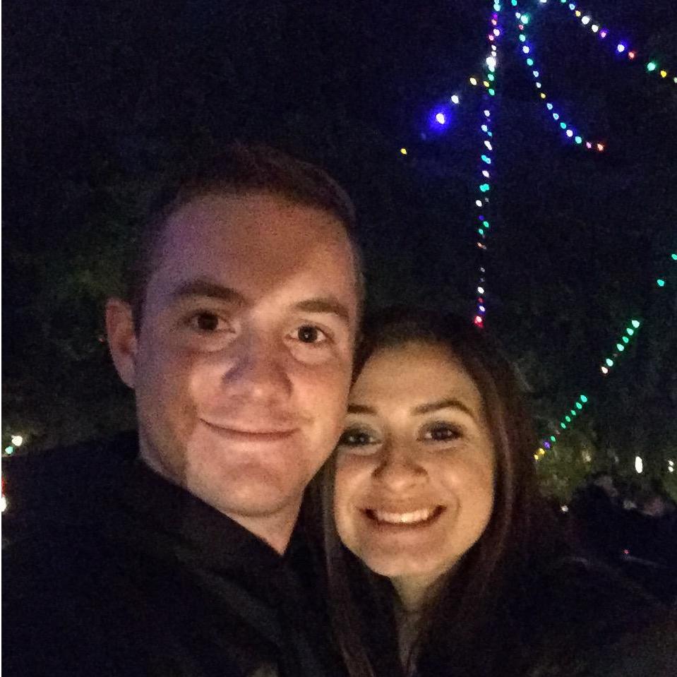 One of our first “official” dates at Christmas Tree Lane