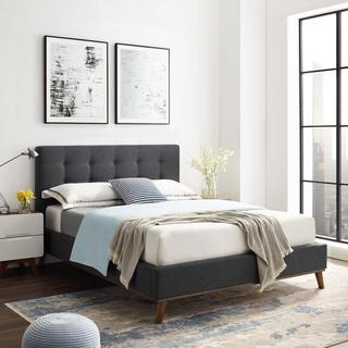 McKenzie Biscuit Tufted Upholstered Platform Bed