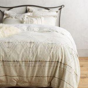 Embroidered Pointilliste Duvet Cover