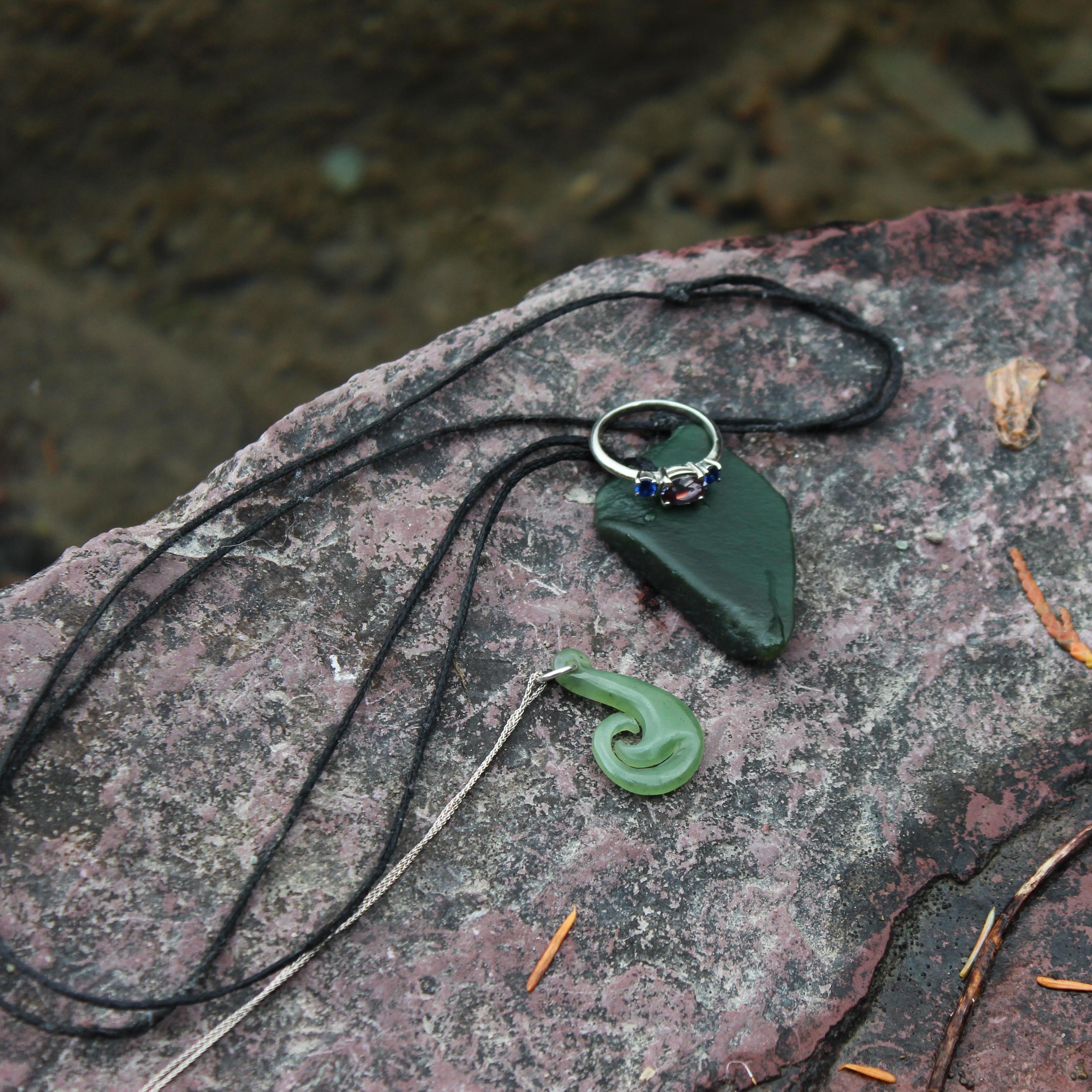 Of course Brianna took pictures of the engagement ring on rocks