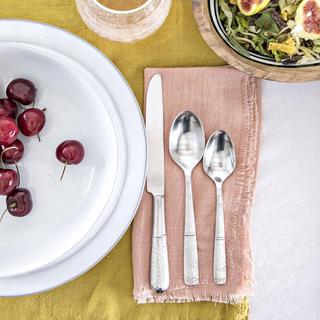 Carine Bright Satin 5-Piece Flatware Set, Service for 1