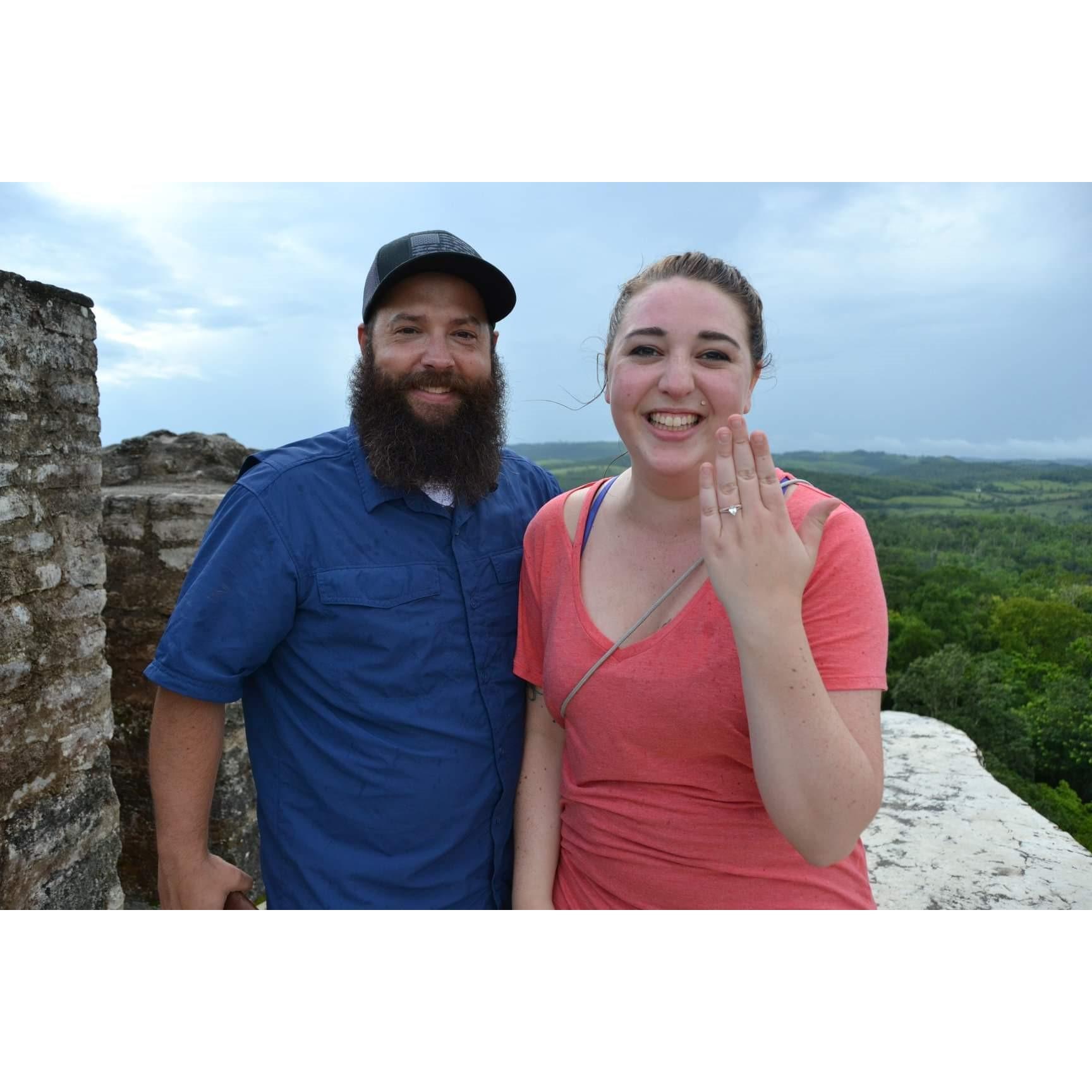 I said yes in Belize!