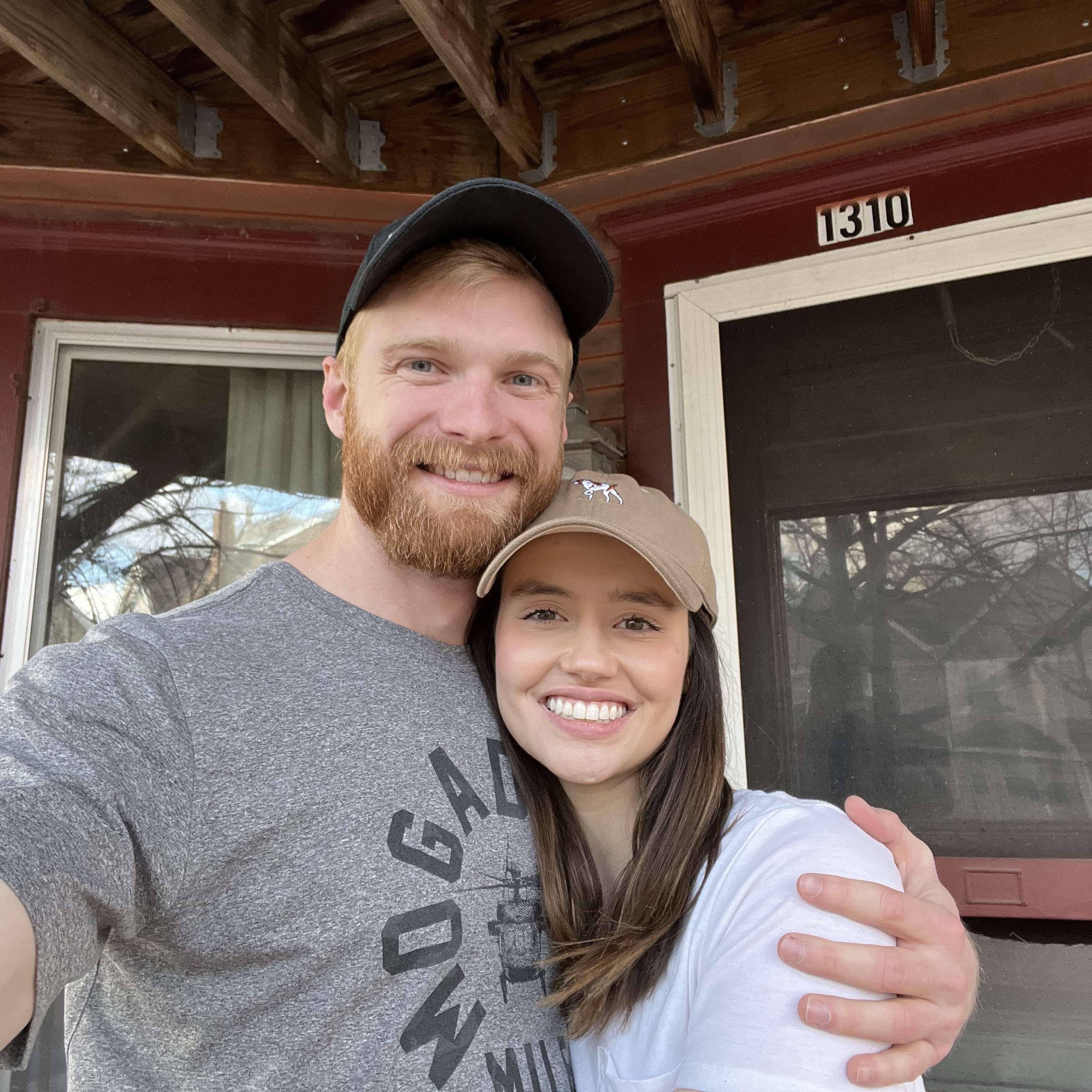 The day after we got engaged!