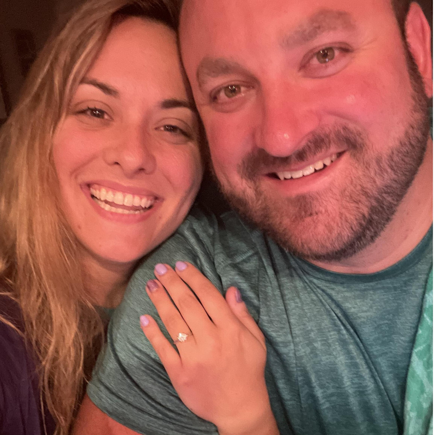 Right after Jared popped the question