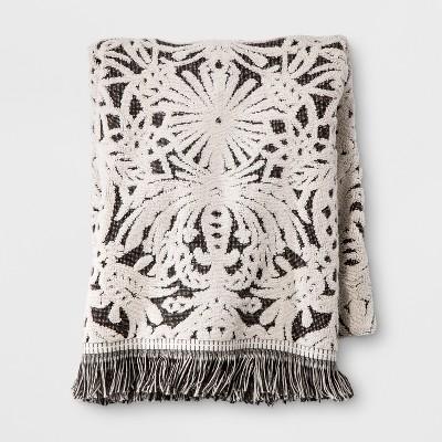 Allover Pattern Towel Black/White - Opalhouse™