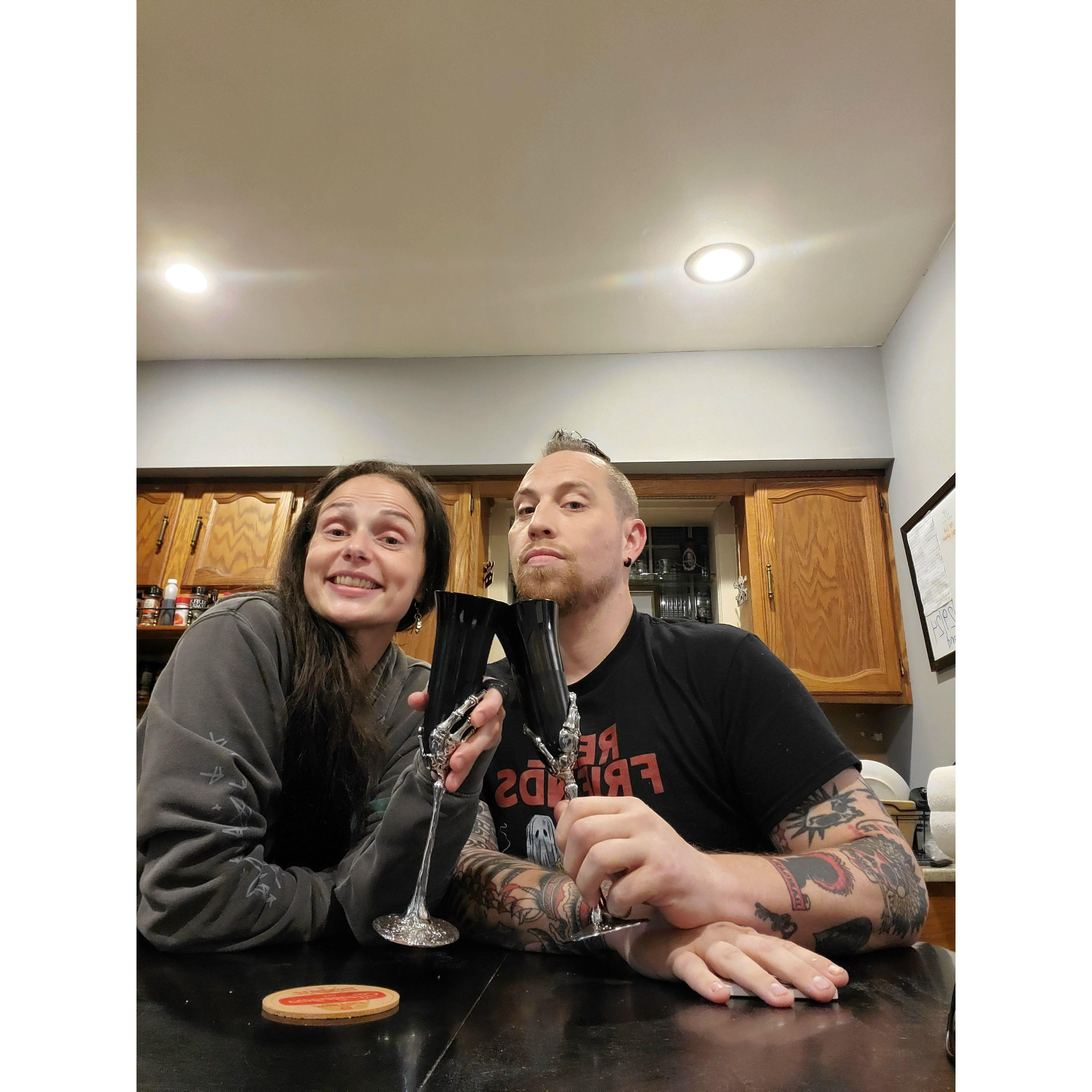 Cheers to making our Iceland wedding a reality!