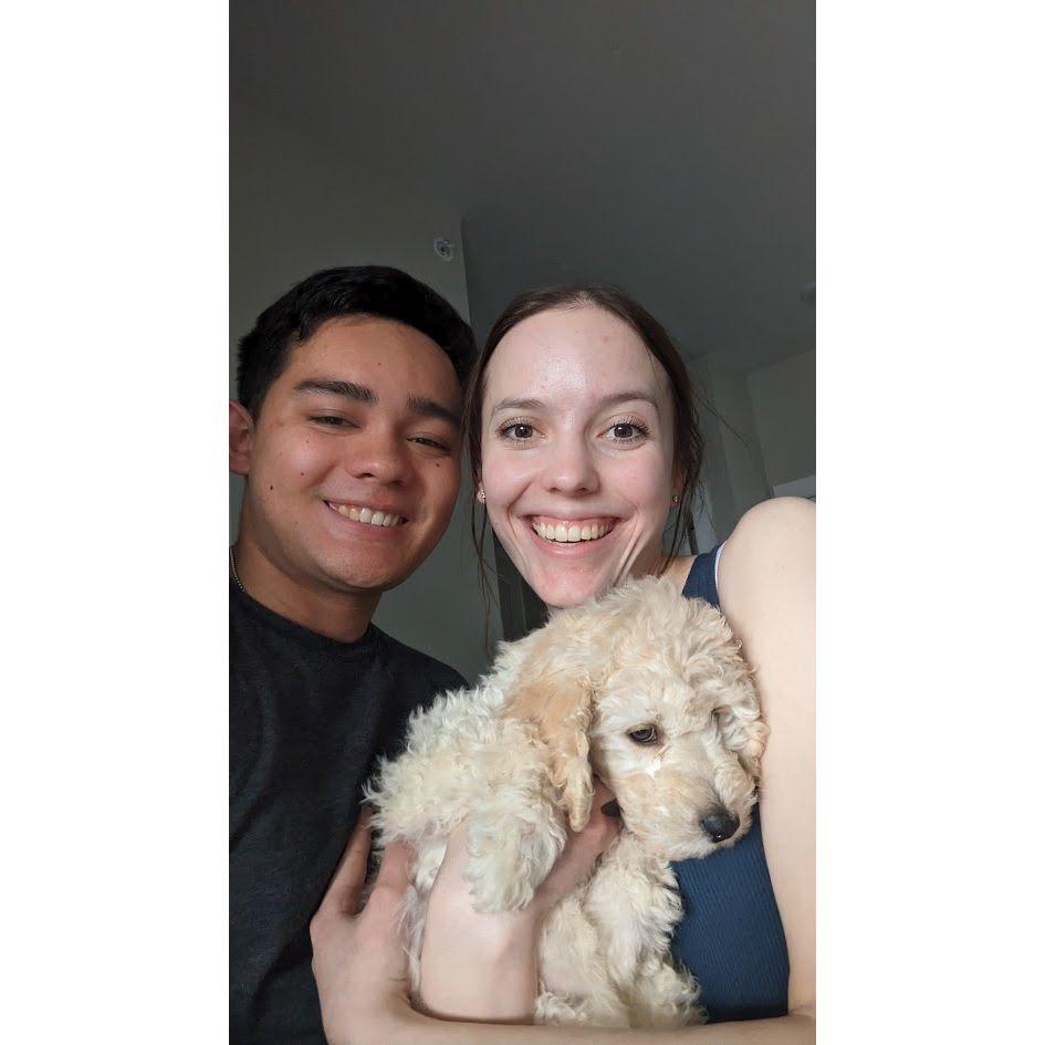 Our first family photo with Penelope