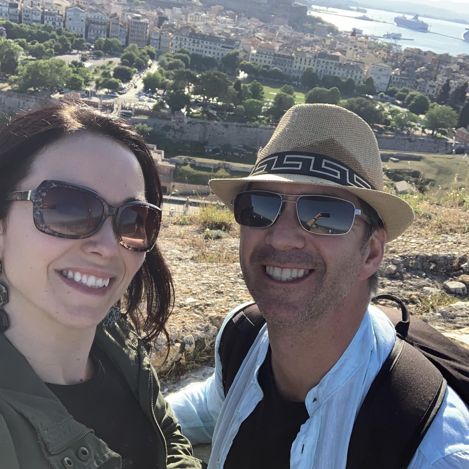 Overlooking Corfu from The Old Fortres in Greece 2024