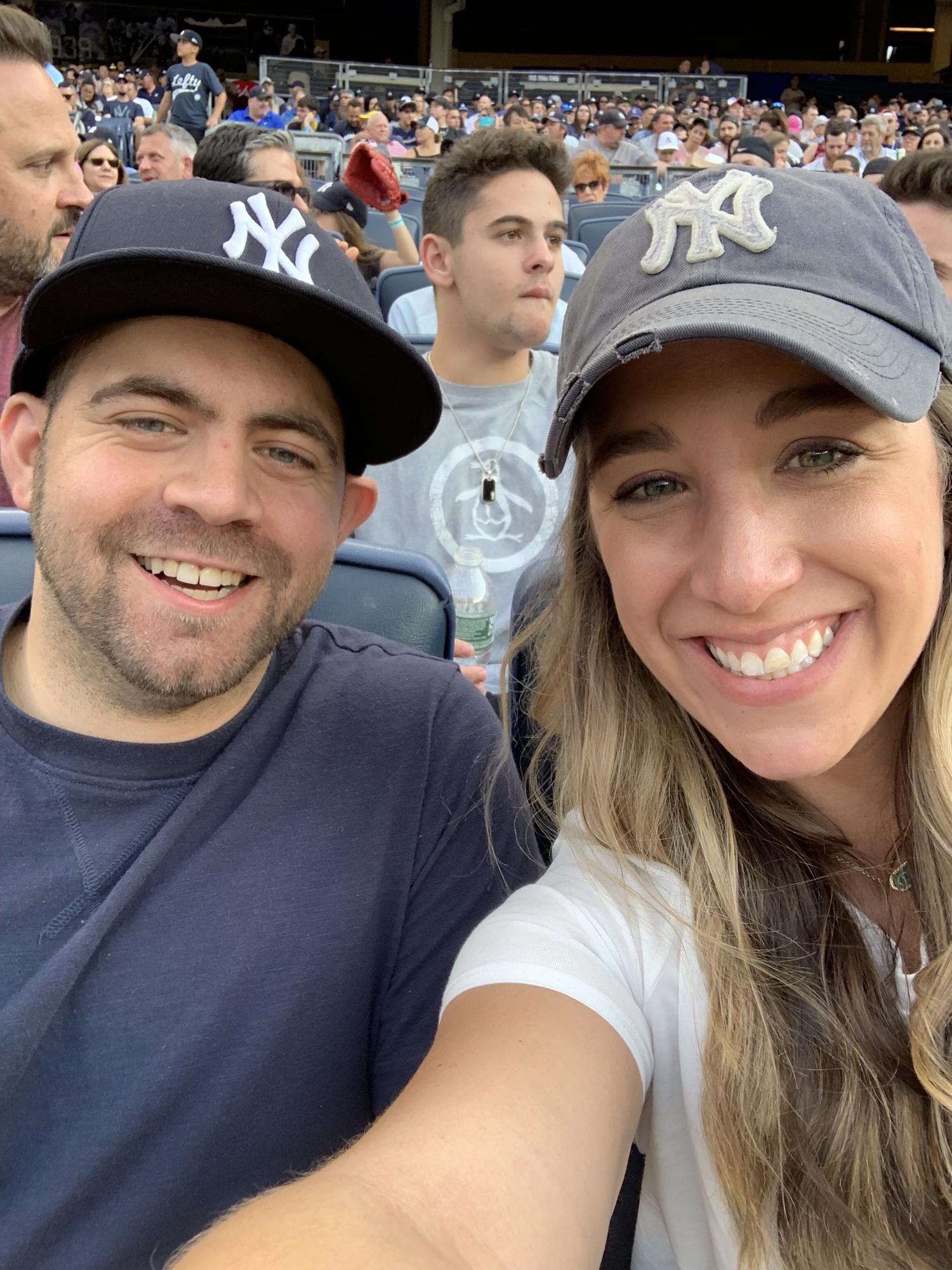 Our first Yankee game together!