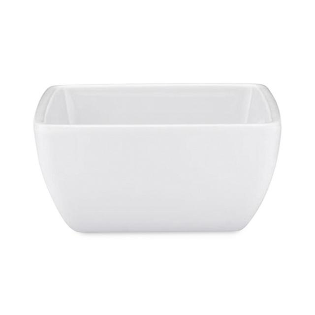 Q Squared Diamond Square 3.5" Melamine Dip Bowls, Set of 4
