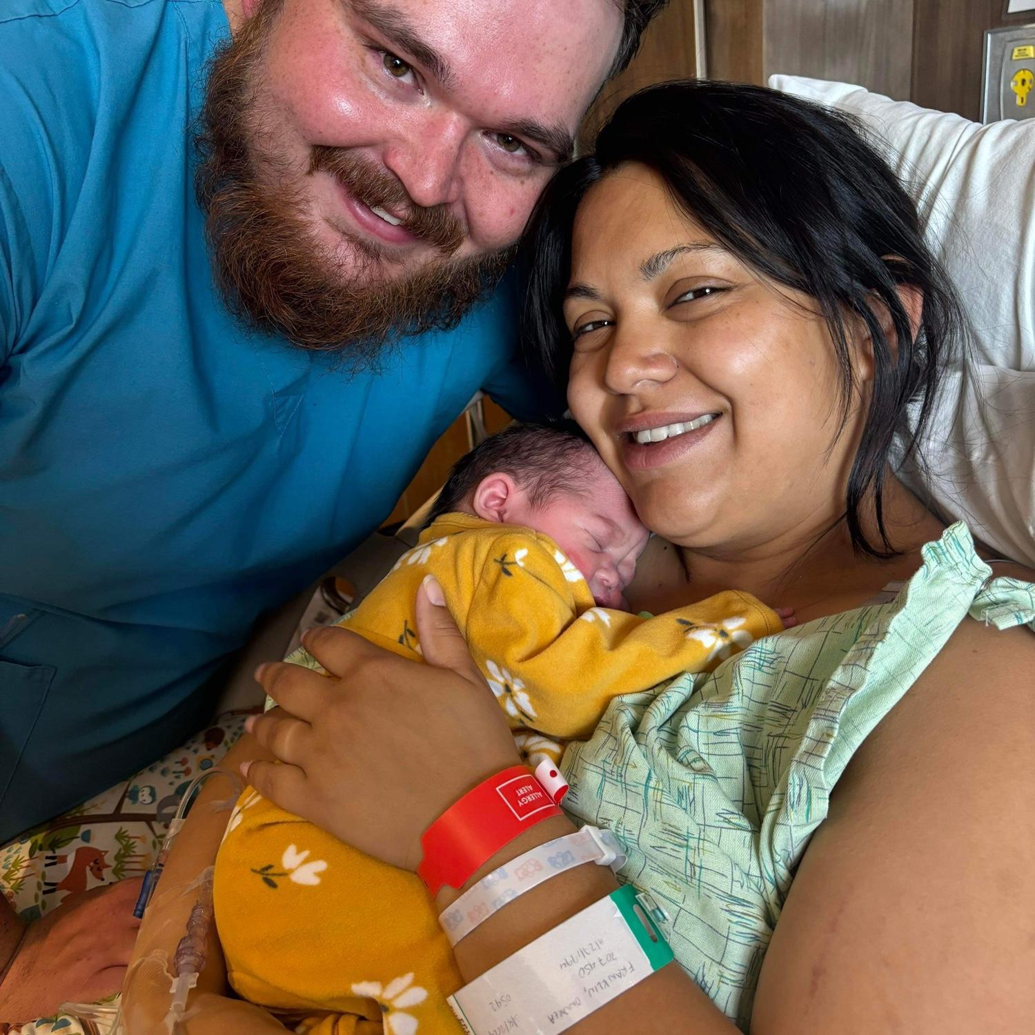 We welcomed our baby girl Milania Marie Burkinshaw. 2024! ❤️