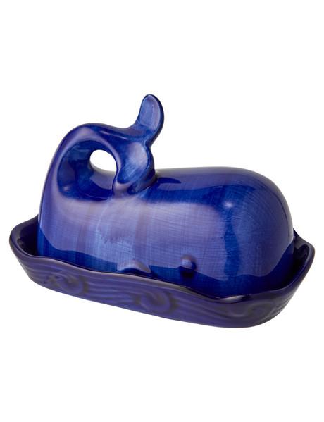 A La Carte Marine Butter Dish, Blue