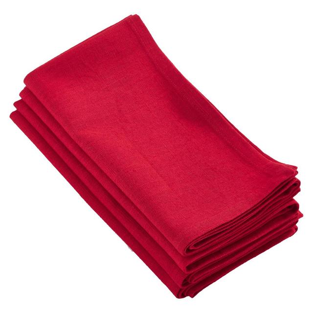 4pk Red Juliana Design Napkin 20" - Saro Lifestyle