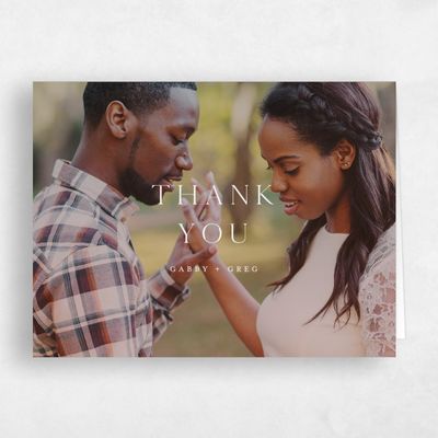Smoke, Grey Wedding Thank You - Alires Photo