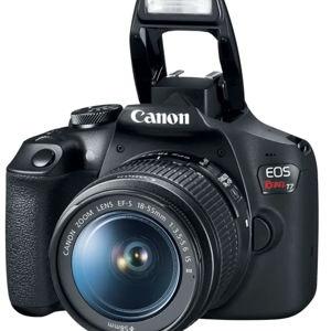 Canon - EOS Rebel T7 DSLR Video Camera with 18-55mm Lens - Black