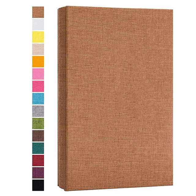 potricher Photo Picture Album for 4x6 300 Horizontal Photos Linen Cover Small Capacity Photo Book Album for Family Wedding Baby Anniversary