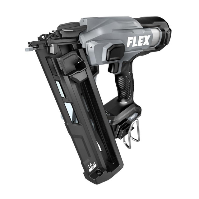 FLEX 24V Brushless Cordless 16 Gauge 1-1/4-inch to 2-1/2-inch Angled Finish Nailer Tool Only, Battery and Charger Not Included - FX4321A-Z