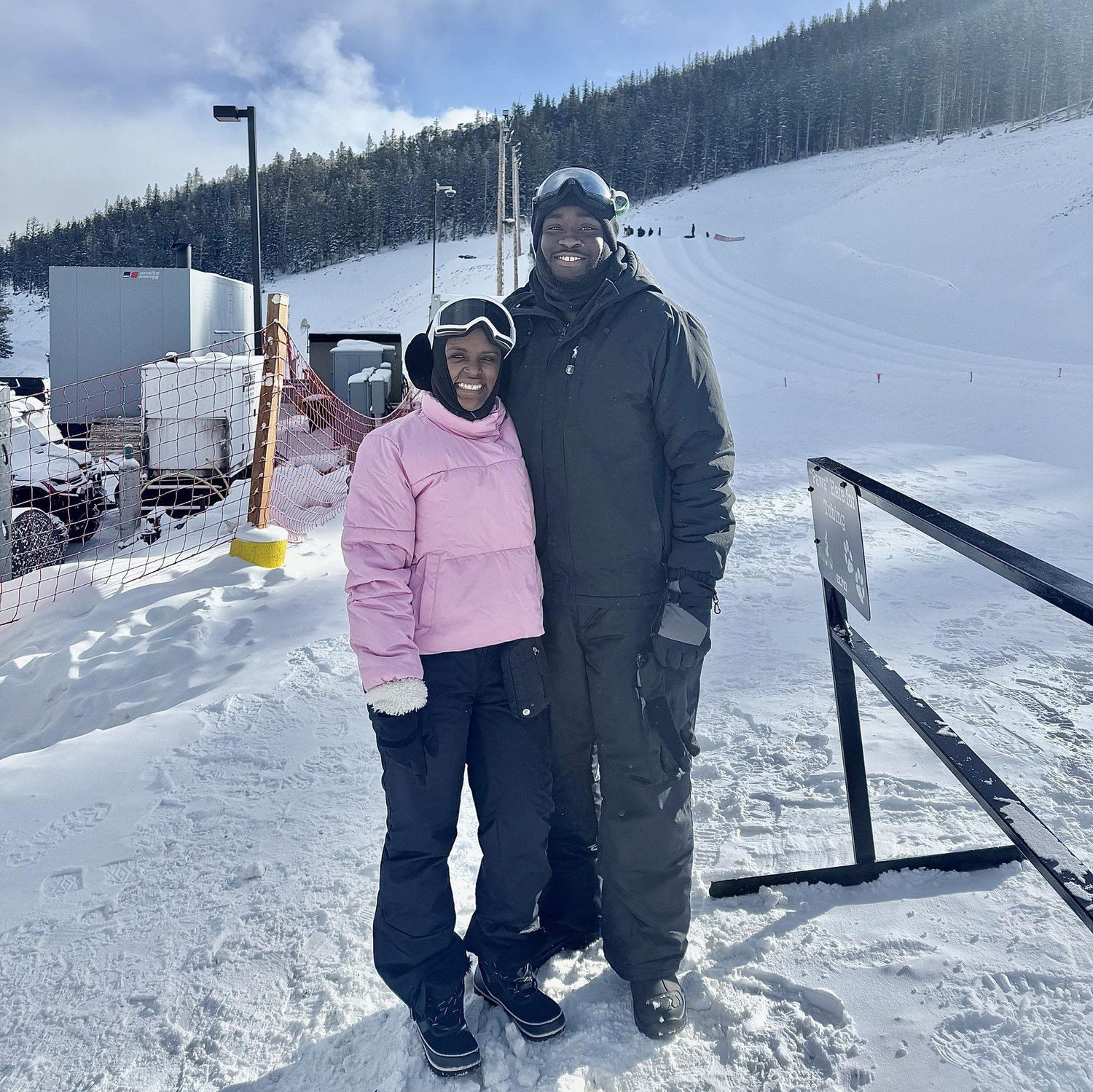 Our 1st trip: we survived 12 degree weather tubing and skiing in Colorado!