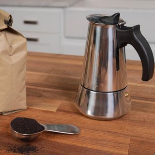 Espresso Maker & Coffee Spoon Set