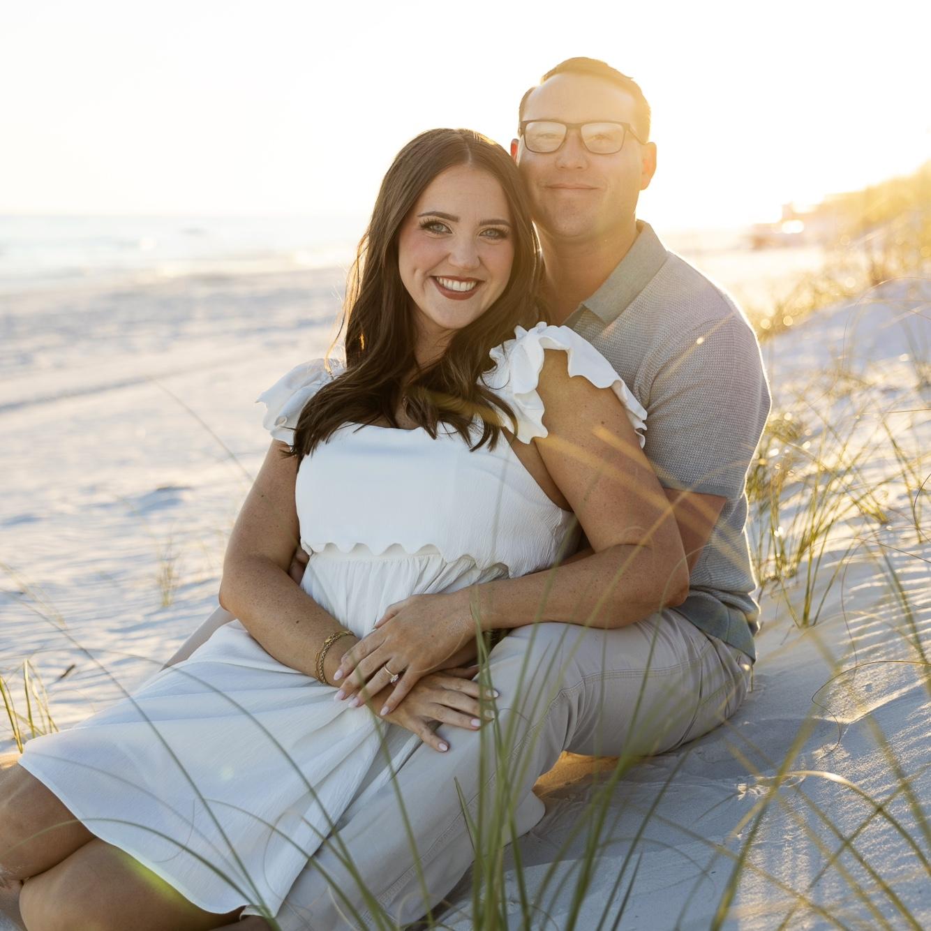 Engagement pictures on Pensacola beach were a must for us 🤍 Such a special place in our story!