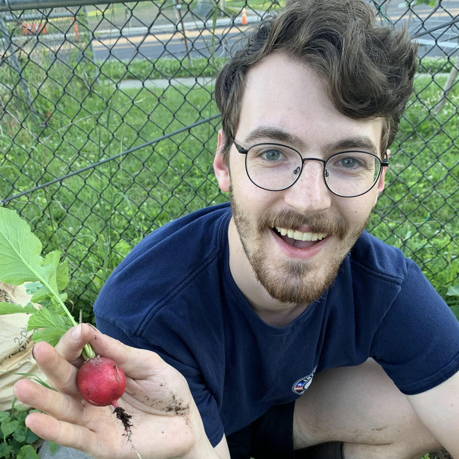 radishes from our garden