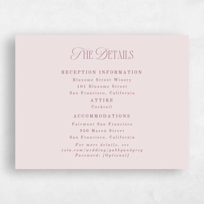 Purple Typography Wedding Enclosure - Summit