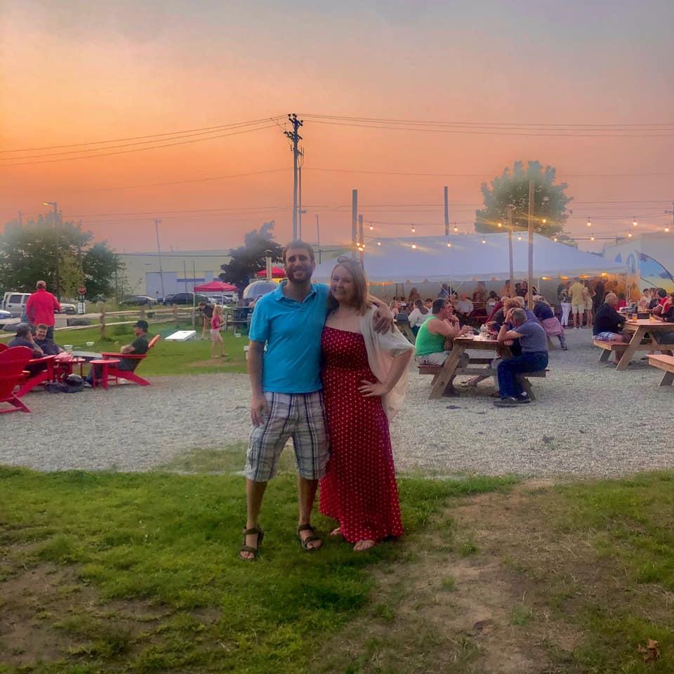 The night before Steve and Cassandra's wedding at Flight Deck Brewing in Brunswick, Maine!