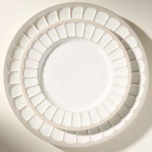 The Latte Stoneware Side Plates, Set of 4: Boulevard Edition