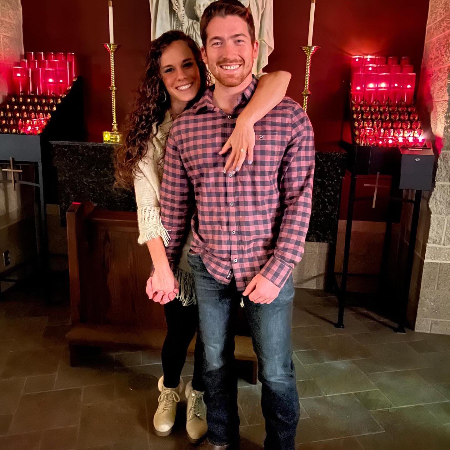 12/1/23
Kyle proposed in front of the Holy Family statue at North American Martyrs Catholic Church in Lincoln, NE. We were able to enjoy a nice dinner together at JTK afterwards in the Haymarket.