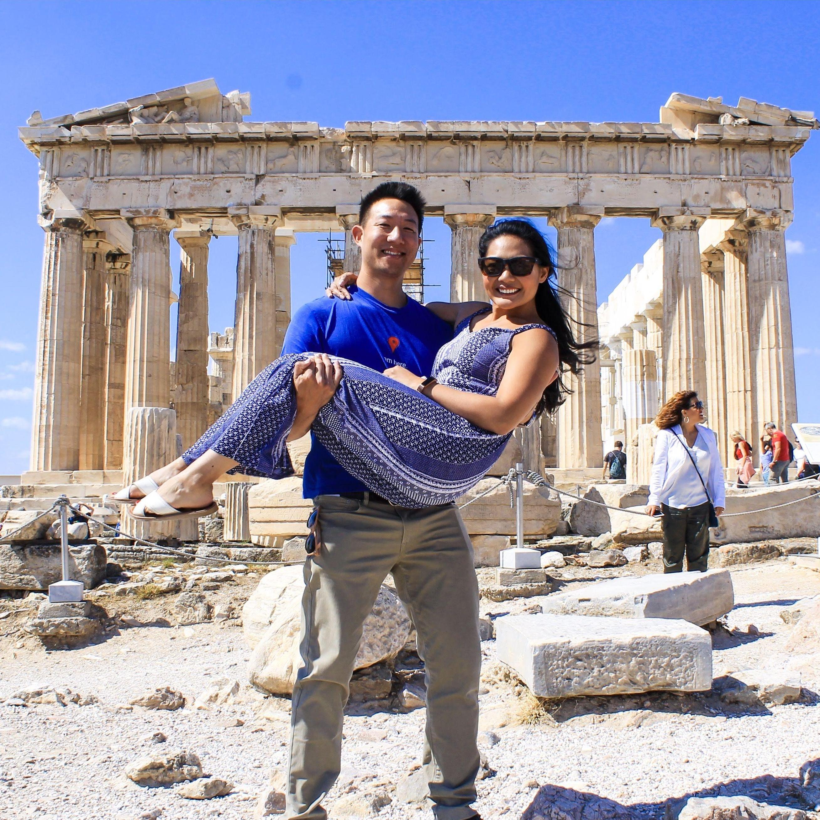 At the Acropolis in Athens, Greece - September 2019