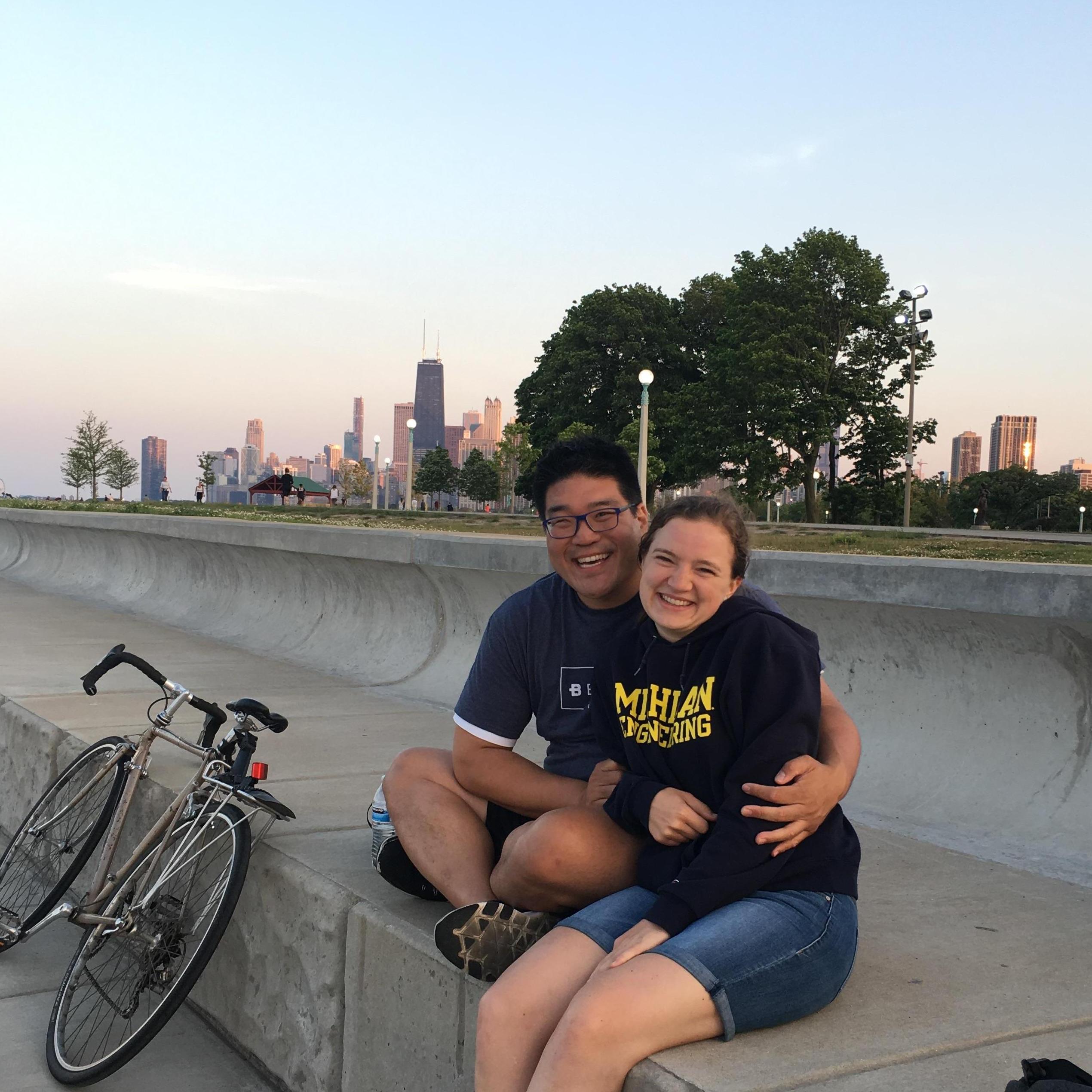 Mike says "I love you" by offering to go on bike rides with Steph.