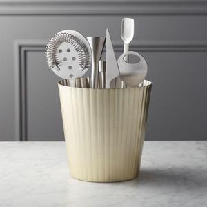 6-Piece Pleat Champagne Gold Bar Tool Set