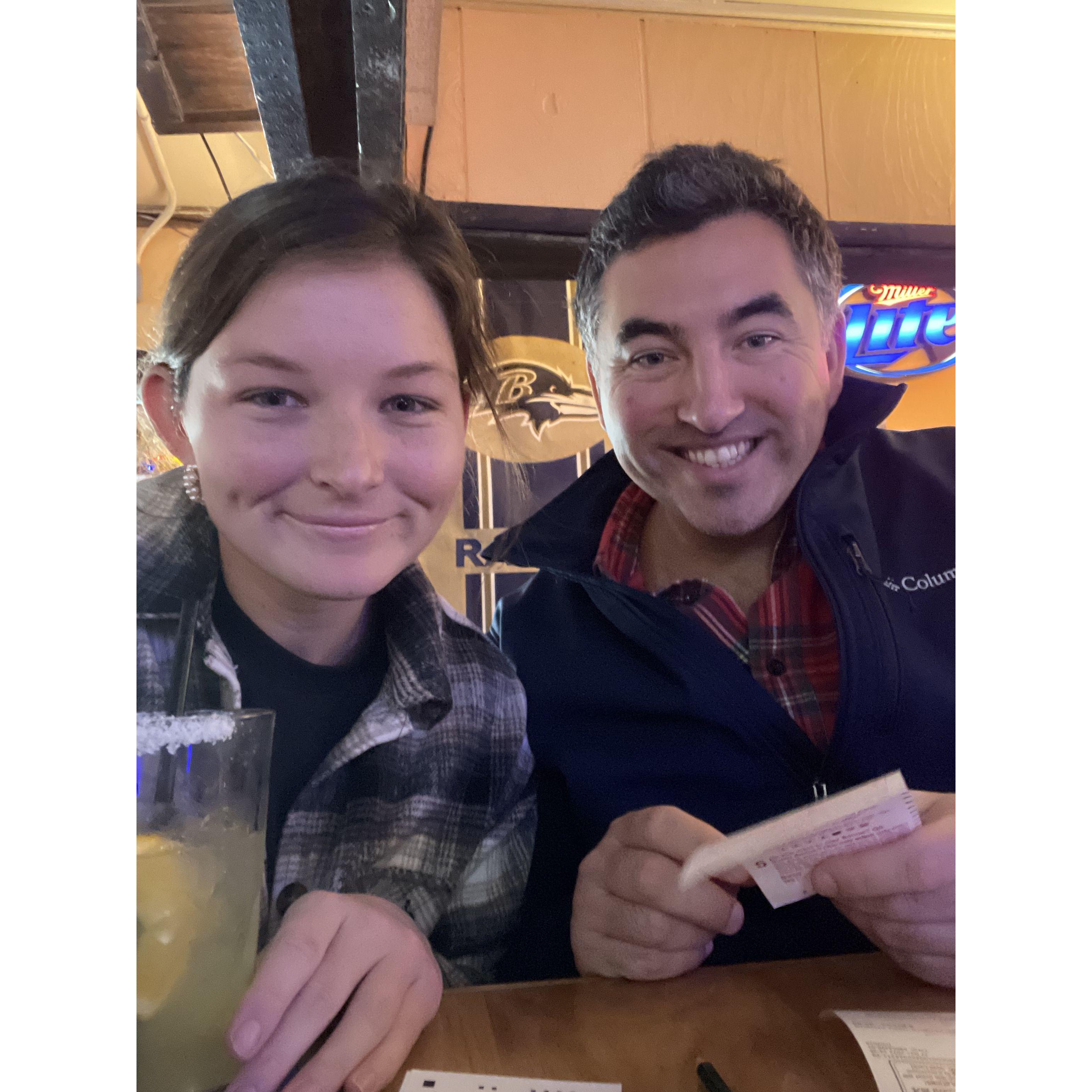 Learning to play KENO. another day, another dock bar. Ocean City, MD- December 2022