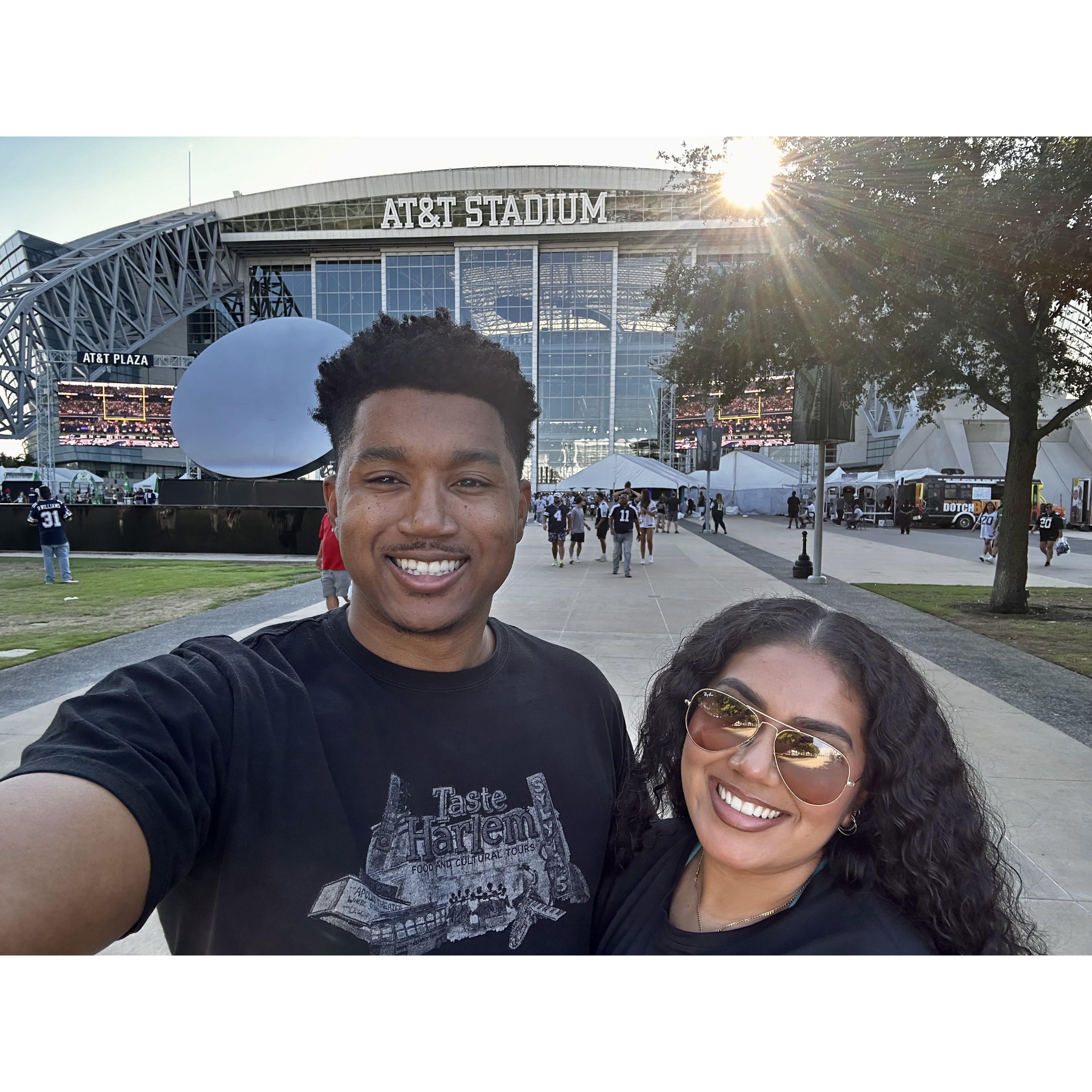Our First NFL Game together! - AT&T Stadium, TX, September 2023.