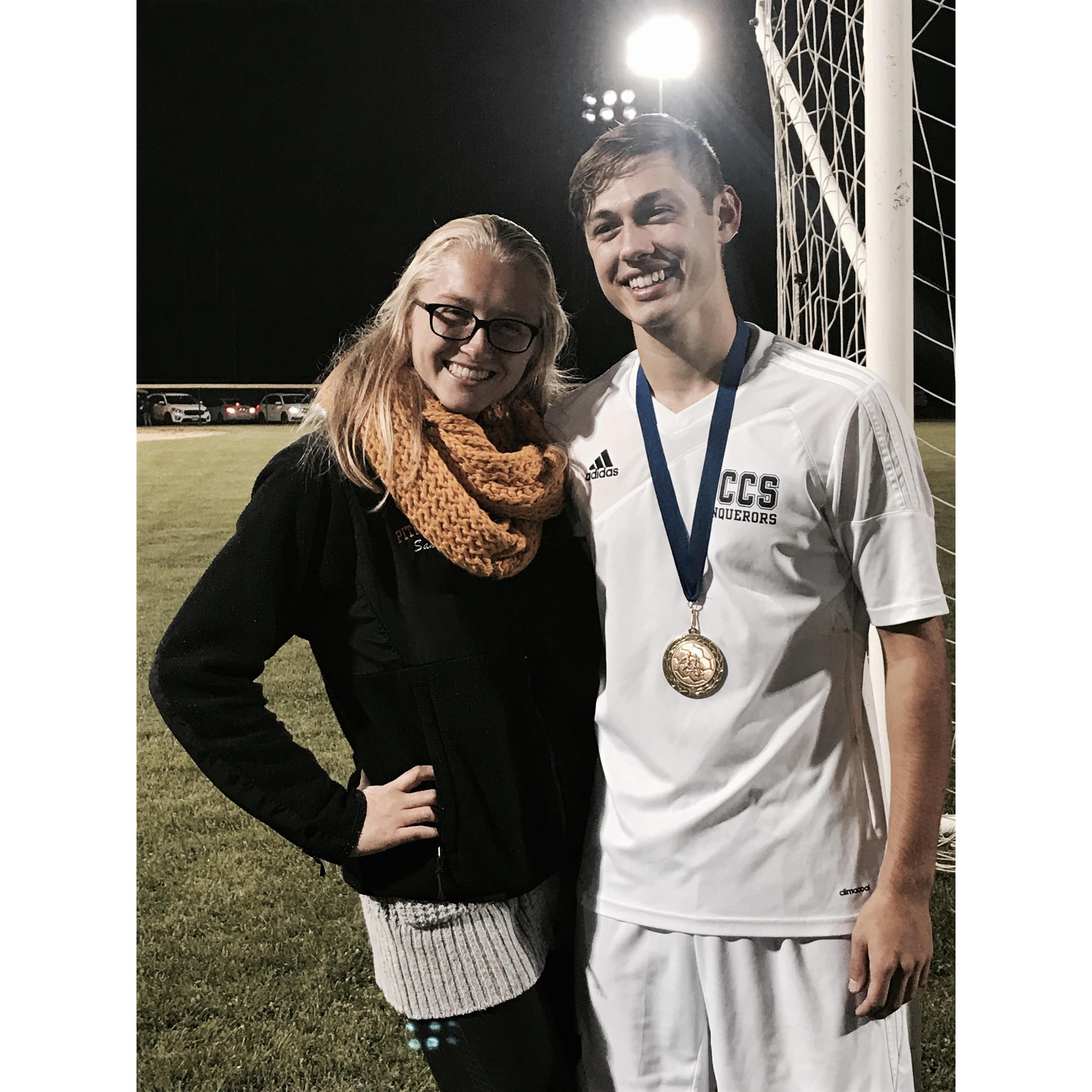 Drew's Last High School Soccer Game